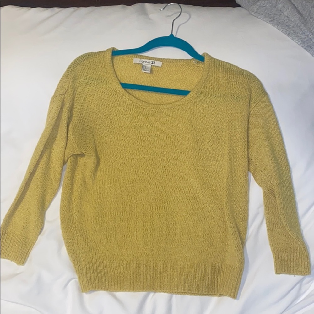 Forever 21 mustard yellow sweater